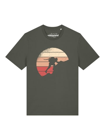 wat? Apparel T-Shirt Mountain Climbing in Khaki