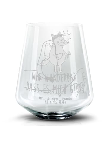 Mr. & Mrs. Panda Whiskyglas Pinguin Surfer ohne Spruch in Transparent