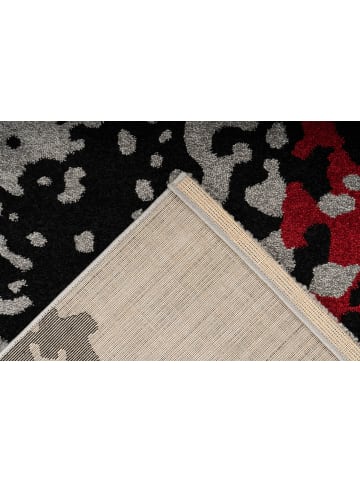 Arte Espina Kurzflor Teppich Naila 325 in schwarz - rot - rechteckig