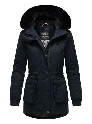 Navahoo Wintermantel Olessaa in Navy