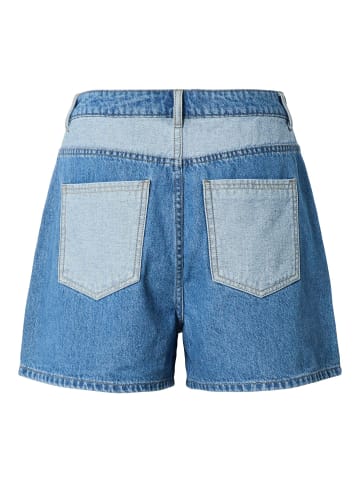 Pieces Jeansshorts in Dark Blue Denim
