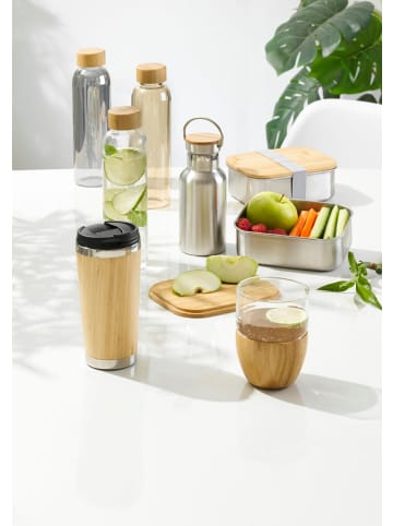 Pureday Lunchbox & Isolierflasche, im Set Bambus