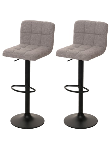 MCW 2er-Set Barhocker G87, Grau