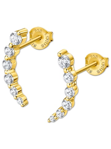 LOTUS silver Ohrringe Silber 925 Sterling Silber Zirkoniastein Ohrstecker