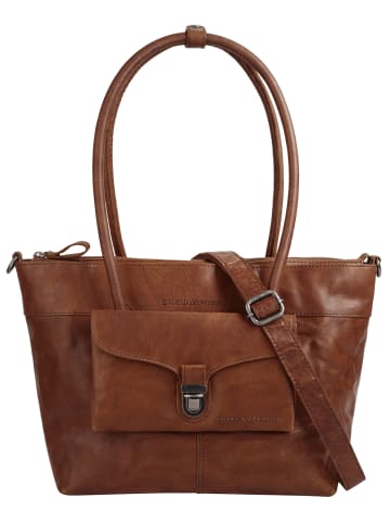 SPIKES & SPARROW Shopper echt Leder in cognac