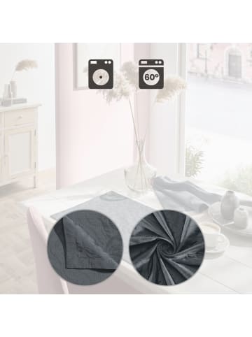 Erwin Müller Jacquard, Baumwollmischung Tischset 2er-Pack Cadiz in anthrazit