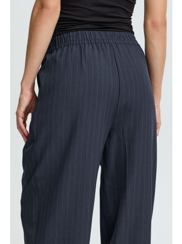 b. young Casual Hose BYMMIDDE Relaxed fit in Navy Pinstripe Mix
