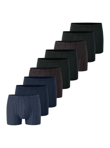 Schiesser Retro Short / Pant 95/5 Essentials in Schwarz / dunkelblau