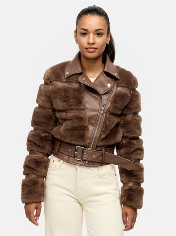 Tazzio Übergangsjacke mit Gürtel "F800"- in Braun