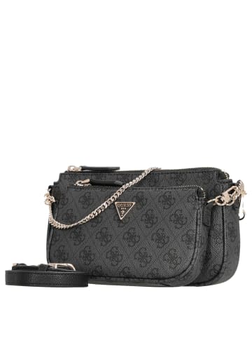 Guess Noelle II DBL - Umhängetasche 24 cm (dark taupe logo) in coal logo