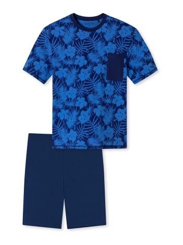 Schiesser Pyjama Organic Cotton in Blau