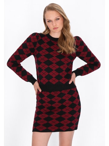 myMo ROCKS Sweater in black burgundy
