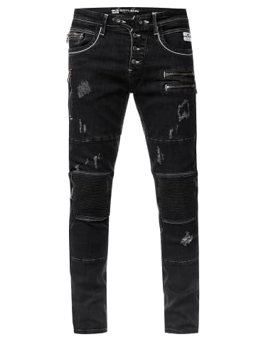 Rusty Neal Jeans Hose "MISATO" Slim Fit (THE FULLY LOADED) in Black Used