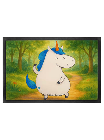 Mr. & Mrs. Panda Schmutzfänger Einhorn Mann Design ohne Spruch in Weiß