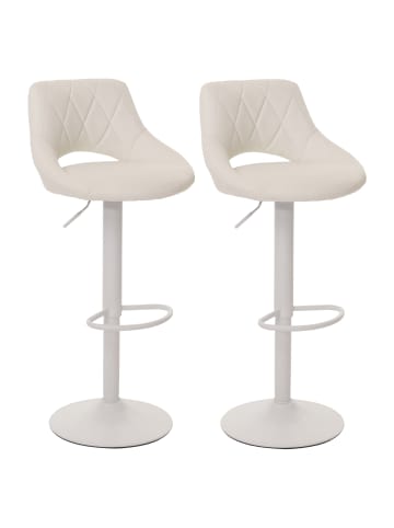MCW 2er-Set Barhocker N64, Weiß