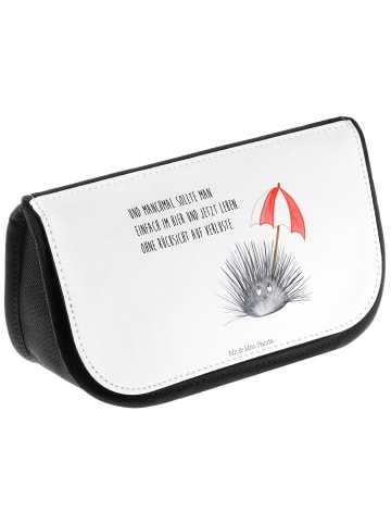 Mr. & Mrs. Panda Kulturtasche Seeigel mit Spruch in Weiß