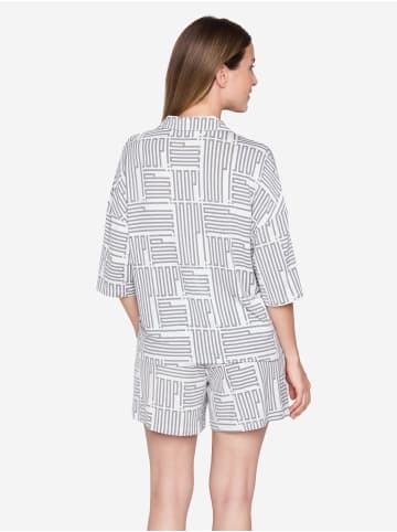 JOOP! Pyjamaoberteil Modern Deco in Deco Text AOP
