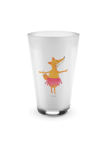 Mr. & Mrs. Panda Trinkglas Fuchs Ballerina ohne Spruch in Transparent
