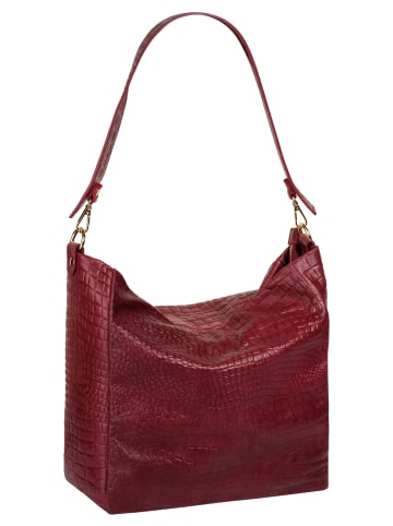 Samantha Look Shopper echt Leder in rot