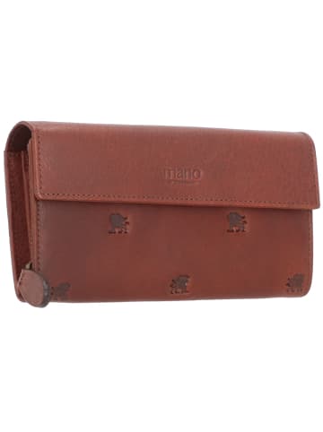 mano Don Leon Geldbörse Leder 18,5 cm mittelbraun