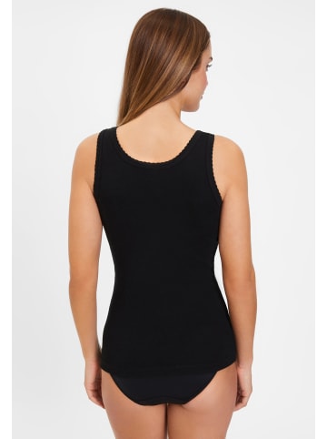 PETITE FLEUR petite fleur Unterhemd, 5 Stück in schwarz