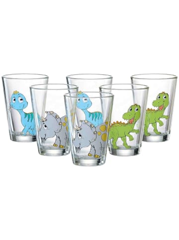 Ritzenhoff & Breker 6er Set Kindergläser Dino 200 ml in bunt