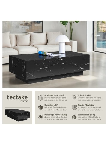 tectake Beistelltisch Inkl. Bodenschoner, Belastbarkeit 45 kg, 120 x 60 x 35cm
