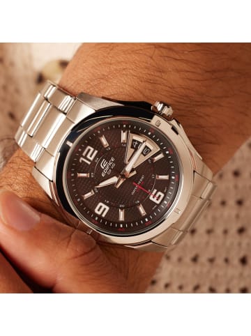 Edifice Stahl Quarzuhr Casio Edifice Silber
