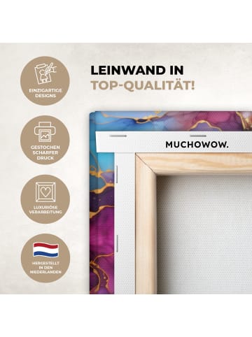 MuchoWow Leinwand bilder Abstrakte Kunst bunt (BxH)