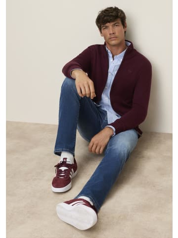 Man's World Strickjacke in pflaume