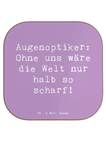 Mr. & Mrs. Panda Tischuntersetzer Spruch Augenoptiker Schärfe mi... in Lavendeltraum