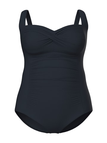 Ulla Popken Badeanzug in schwarz