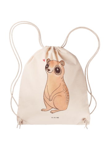 Mr. & Mrs. Panda Jutebeutel Plumplori Glücklich ohne Spruch in Creme