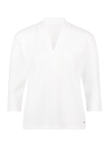 BETTY & CO Casual-Shirt mit V-Ausschnitt in Rohweiß