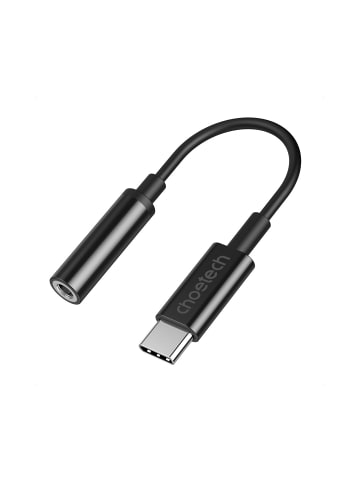 COFI 1453 AUX-Adapter - Schwarz AUX003 USB-C/DC 3,5 mm Audio-Adapter 11cm in Schwarz