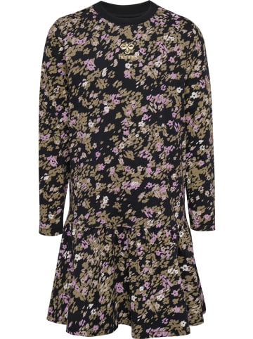 Hummel Kinder-Maxikleid "Elva Dress Longsleeve" in Schwarz