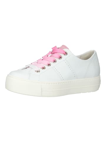 Paul Green Sneaker in Weiß/Pink