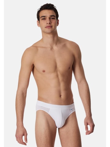 Schiesser Rio Slip / Unterhose Long Life Cotton in Schwarz / weiß