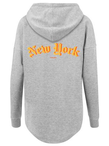 F4NT4STIC Oversized Hoodie New York Orange OVERSIZE HOODIE in grau