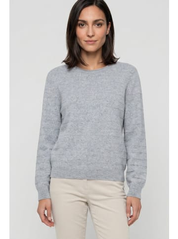 Olsen Strickpullover in Pearl Grey Melange