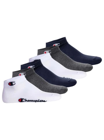 Champion Socken 6er Pack in Blau/Weiß/Grau