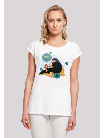 F4NT4STIC T-Shirt Phantastische Tierwesen Sitting Niffler in weiß