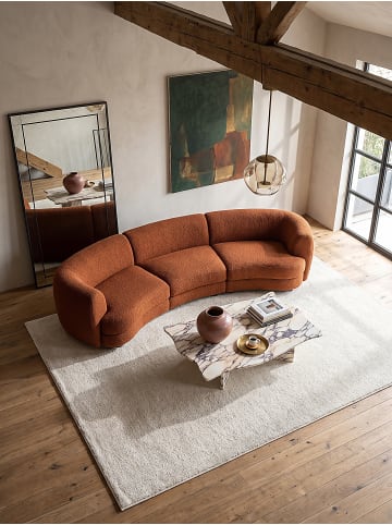 KADIMA DESIGN Teppich Hochflor Uni weich wohnlich Wohnzimmer Schlafzimmer gemütlich in Creme