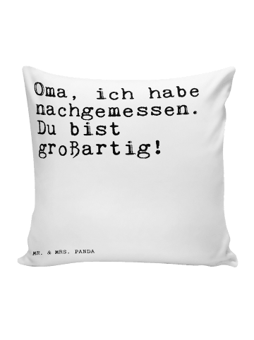 Mr. & Mrs. Panda Kuschelkissen Oma, ich habe nachgemessen.... mi... in Weiß
