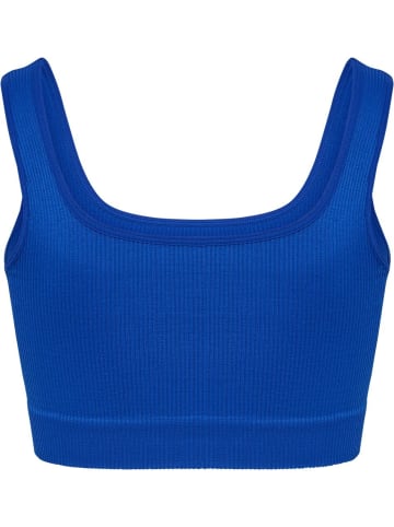Hummel Sport-BH "Pulse Seamless Rib Bra" in Blau