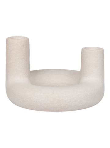 ebuy24 Kerzenhalter Ovar Beige 13 x 13 cm
