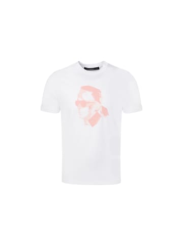 Karl Lagerfeld T-Shirt 755400 in weiss/orange