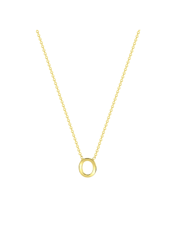 Lucardi 375 Gold Halskette "Buchstabe O" Buchstabe