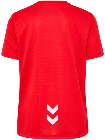 Hummel Hummel T-Shirt Hmlrun Laufen Kinder Atmungsaktiv Leichte Design in TANGO RED