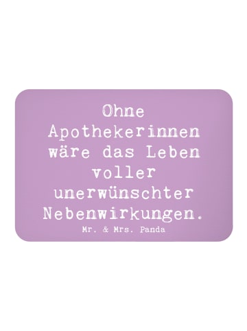 Mr. & Mrs. Panda Magnet Spruch Apothekerin Nebenwirkung mit Spruch in Lavendeltraum